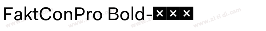 FaktConPro Bold字体转换